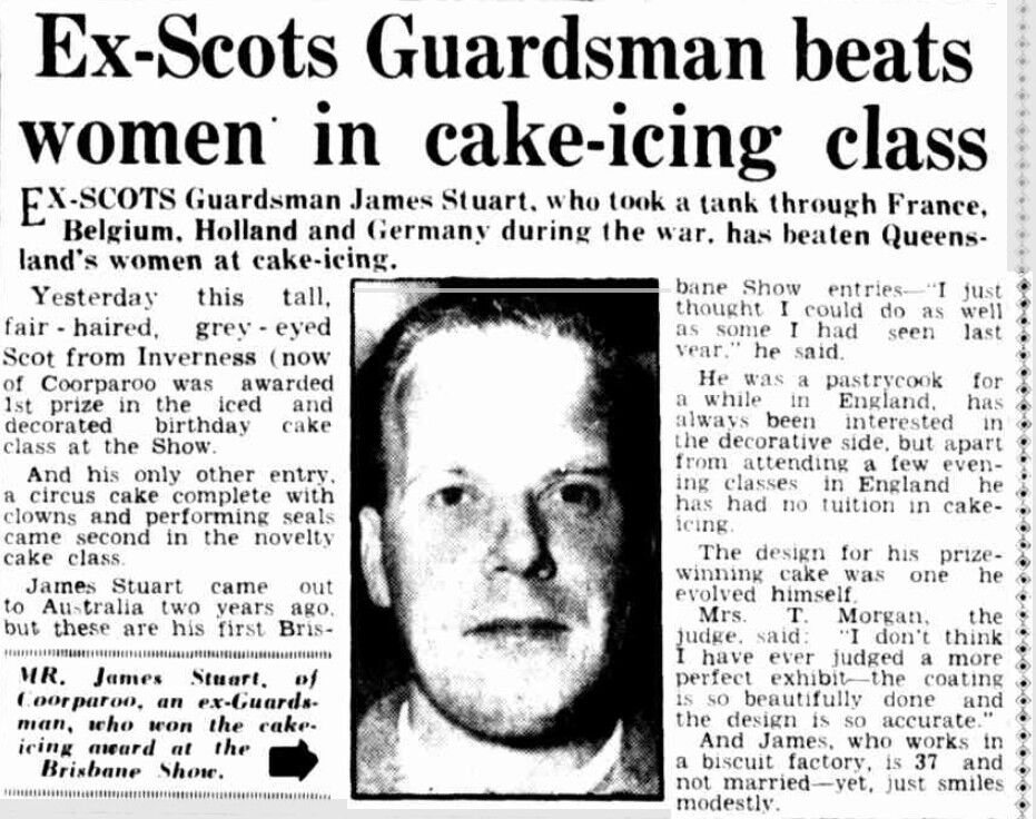 James Stuart wins 1st prize, The Courier-Mail 1953.