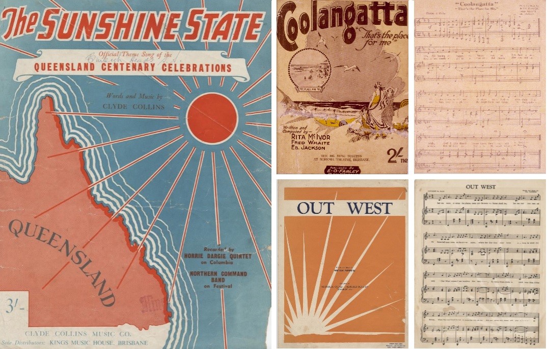 Queensland song covers and sheet music