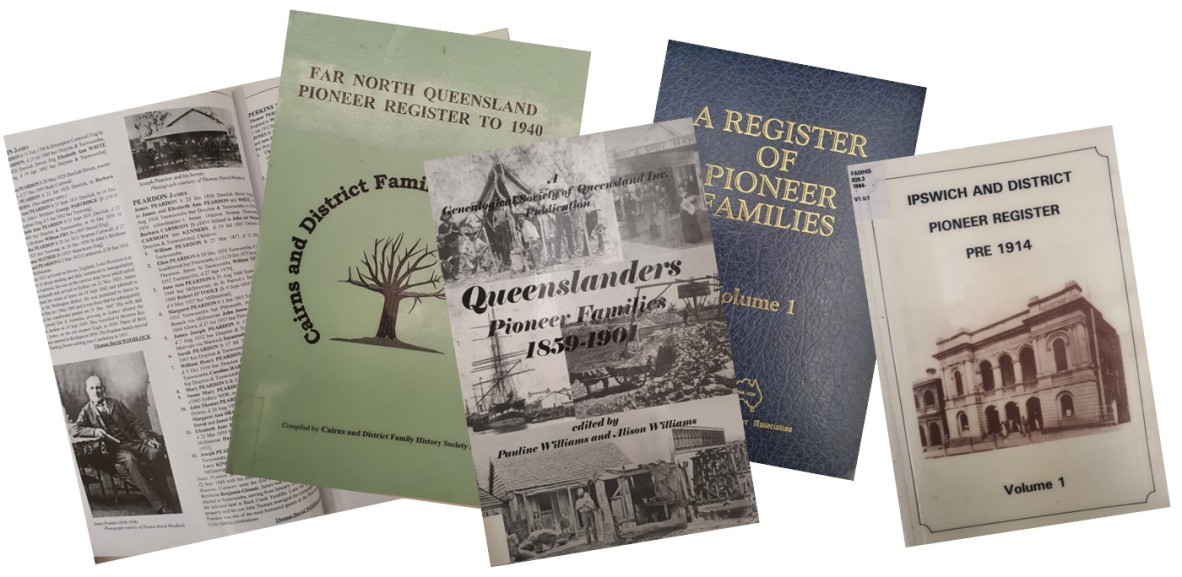 Five Pioneer Registers from State Librarys collection