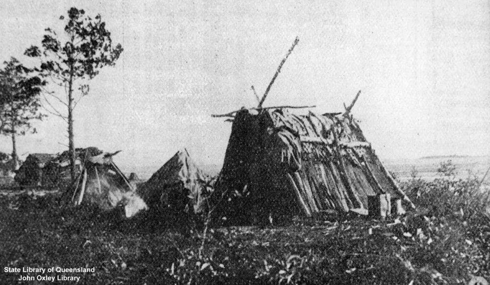 Shelters at Boggimbah, Fraser Island, 1902