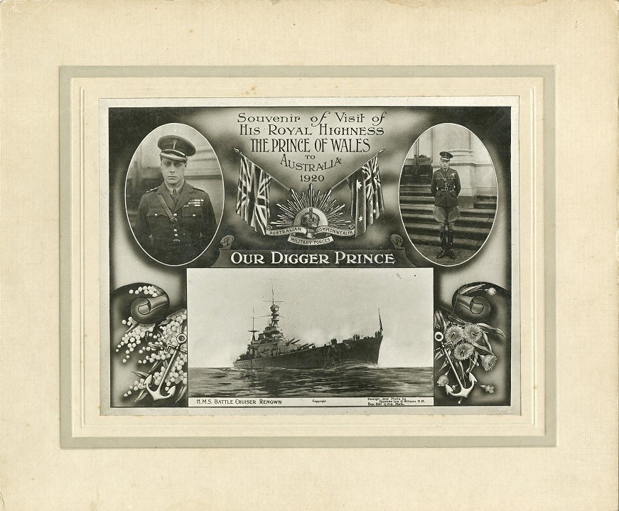 Souvenir of Visit of His Royal Highness, The Prince of Wales [Edward VIII] to Australia 1920. "Our Digger Prince"