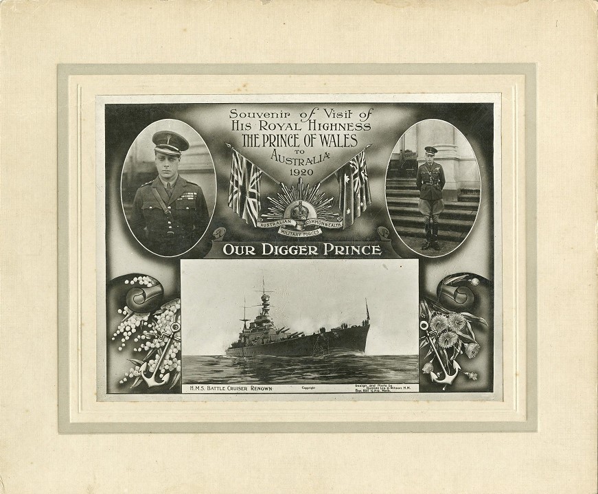 Souvenir of Visit of His Royal Highness, The Prince of Wales [Edward VIII] to Australia 1920. "Our Digger Prince"