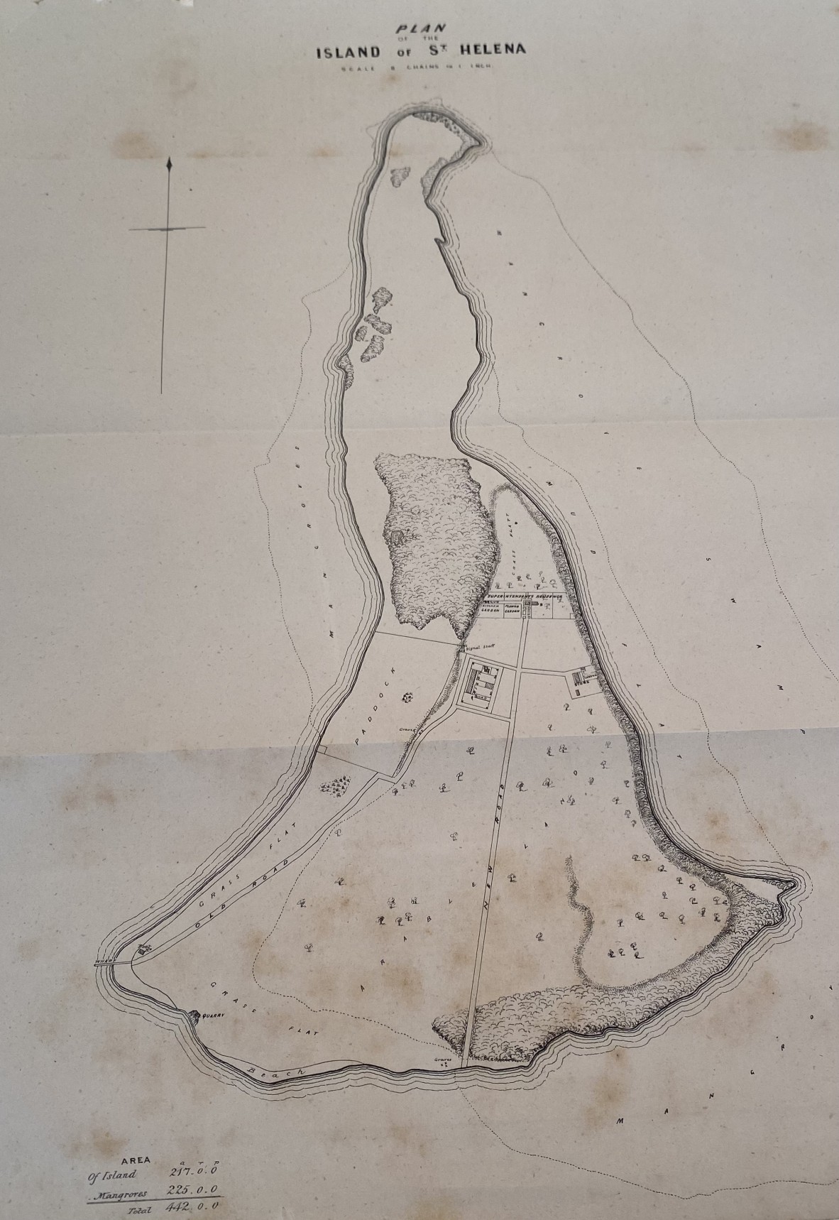 Plan of the Island of St Helena, 1869.