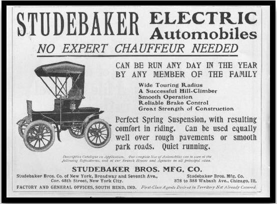 Advertisement for Studebaker.