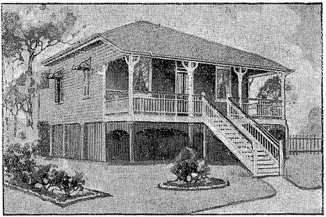 Image of house with front verandah and steps, 1917