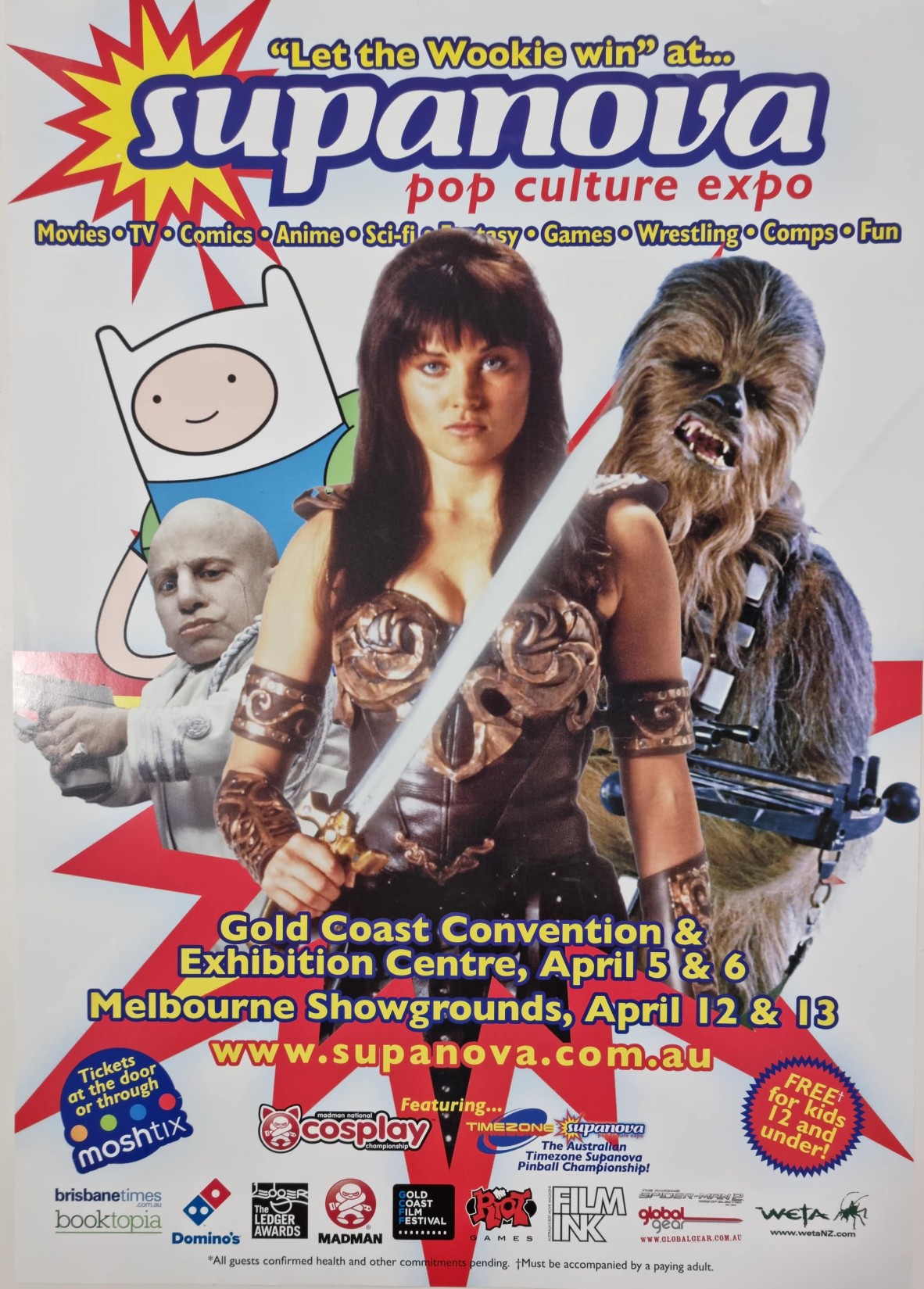 Supanova pop culture expo Gold Coast Convention  exhibition centre April 5-6