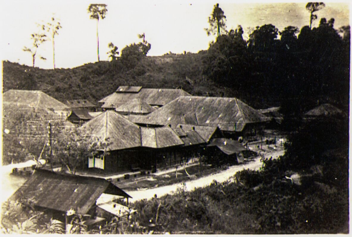 The Casualty Clearing Station at Tarakan from the air.