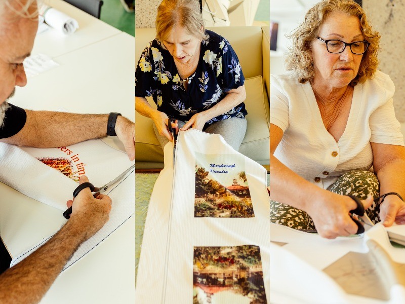 Sewing Qld Tea Towels