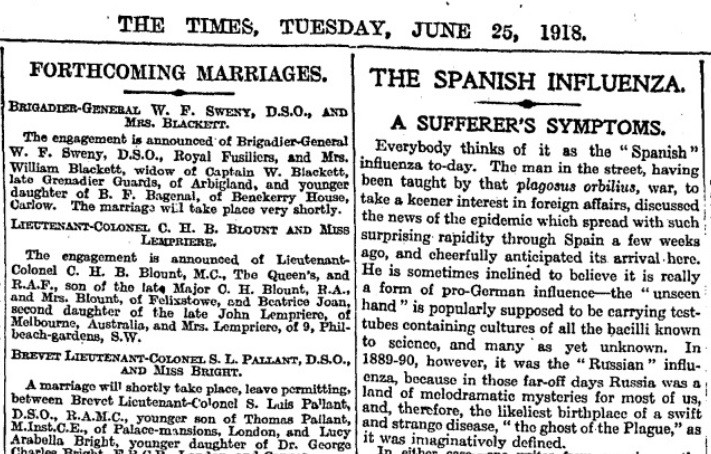 Newspaper article from The Times Digital Archive database