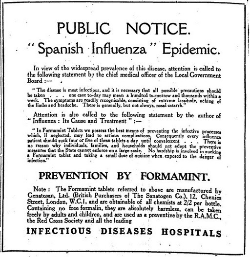 Advertisment from The Times Digital Archive database