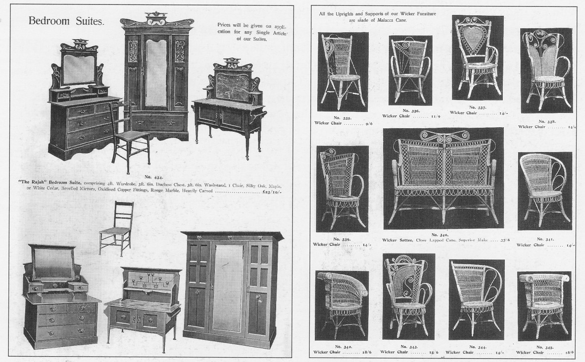 Trittons 1906 Catalogue in Rod Fisher and Brian Crozier (eds). ‘The Queensland House, a roof over our heads’, Chapter on Furniture by John Slaughter, Brisbane; Queensland Museum, 1994, P. 78.