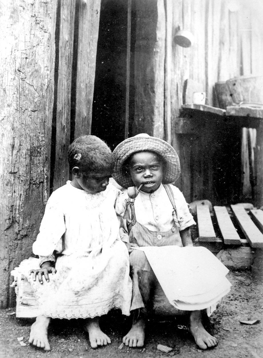 Two Australian South Sea Islander children