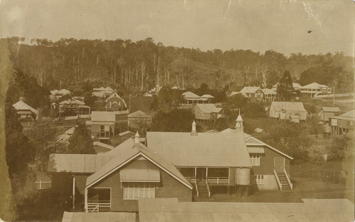 View overlooking the Nambour Rural School ca 1920