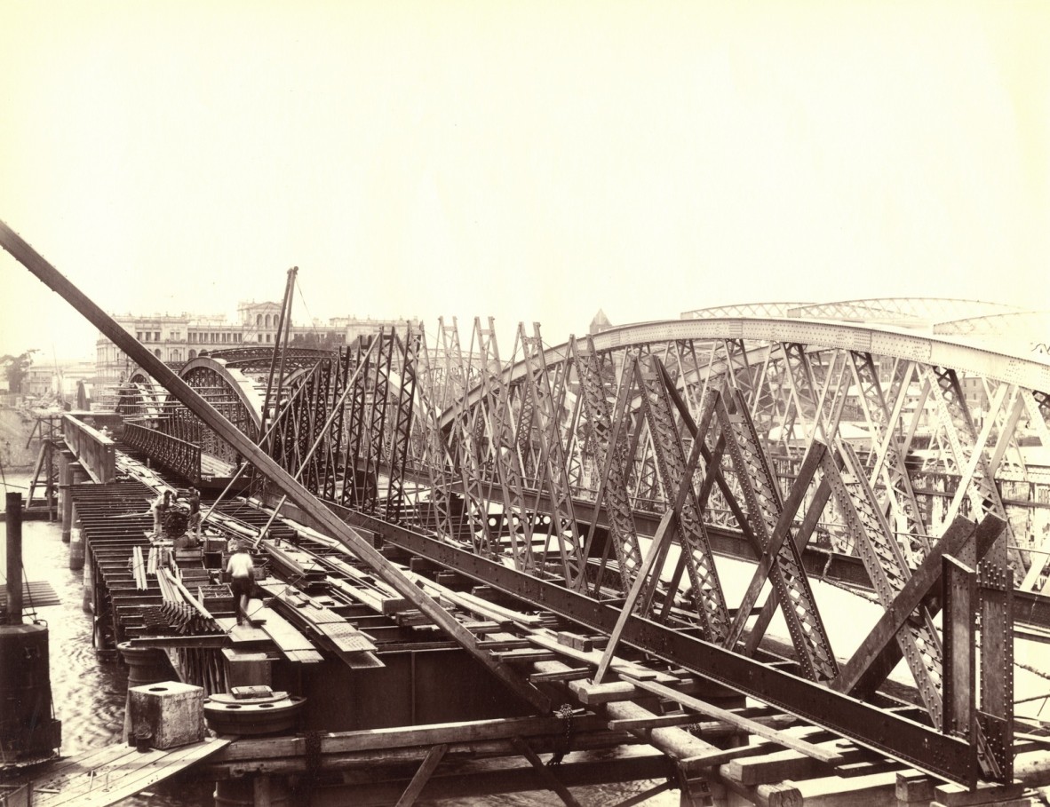 Second permanent Victoria Bridge Brisbane 1897