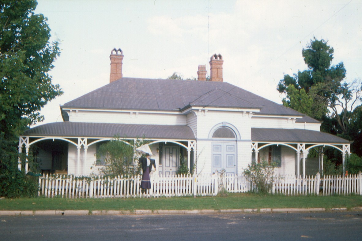 Former Bank premises 'Mary Poppins House' in Allora, Queensland. Image taken in 1997.