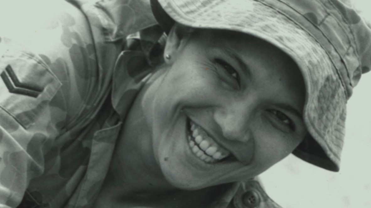 Lorraine Hatton smiling in uniform
