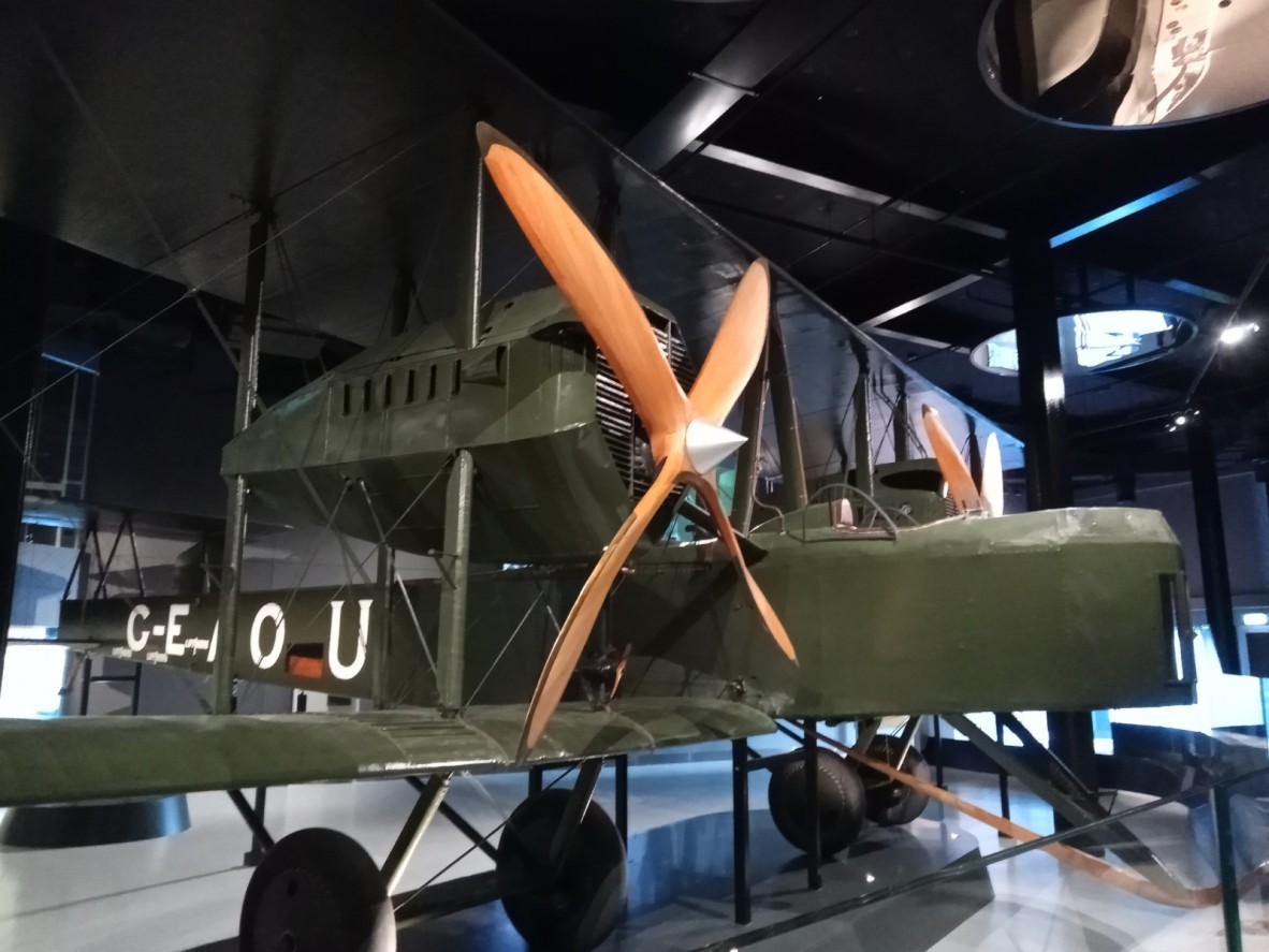 The Vickers Vimy at Adelaide Airport.