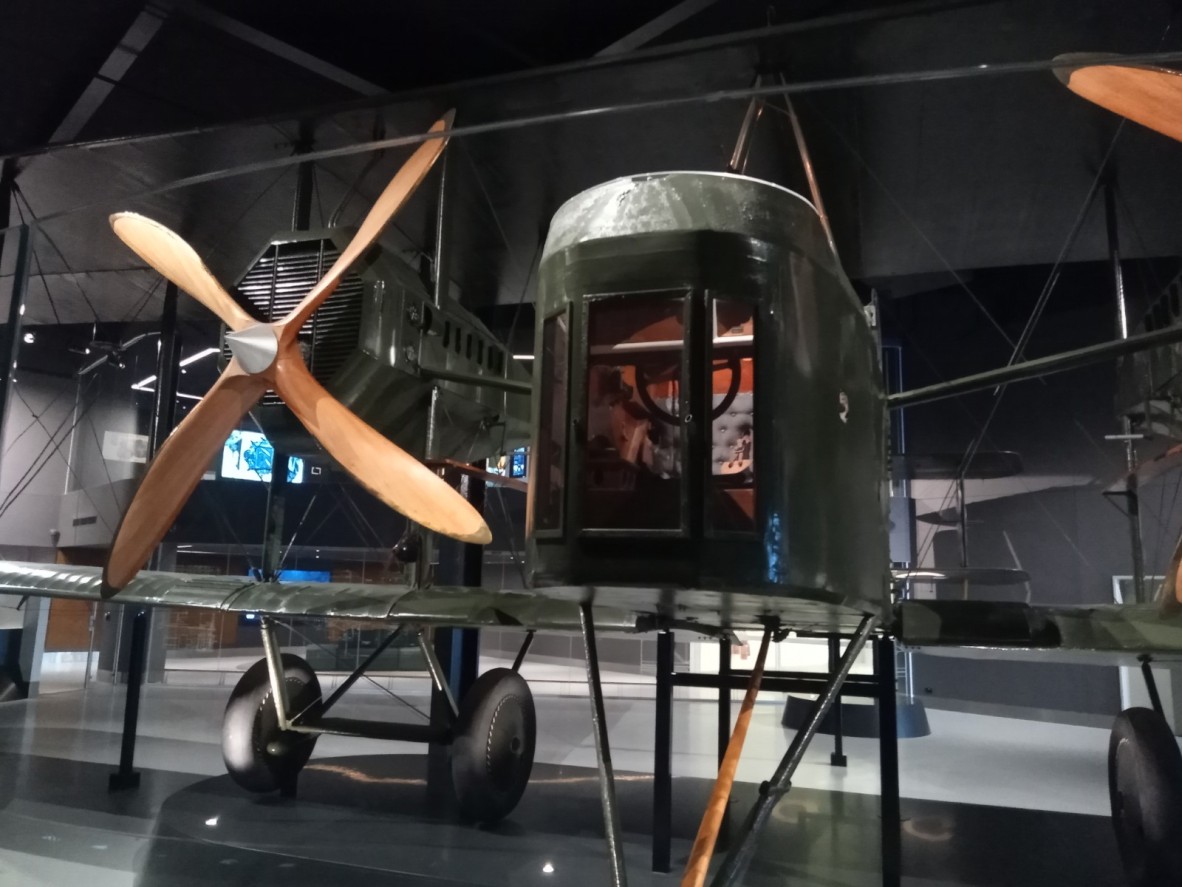 The Vickers Vimy at Adelaide Airport.