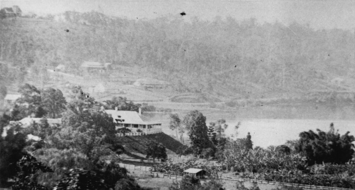 View of Brisbane River and Newstead House from O’Reilly’s Hill, Brisbane, ca.1872. Photographer unknown. 