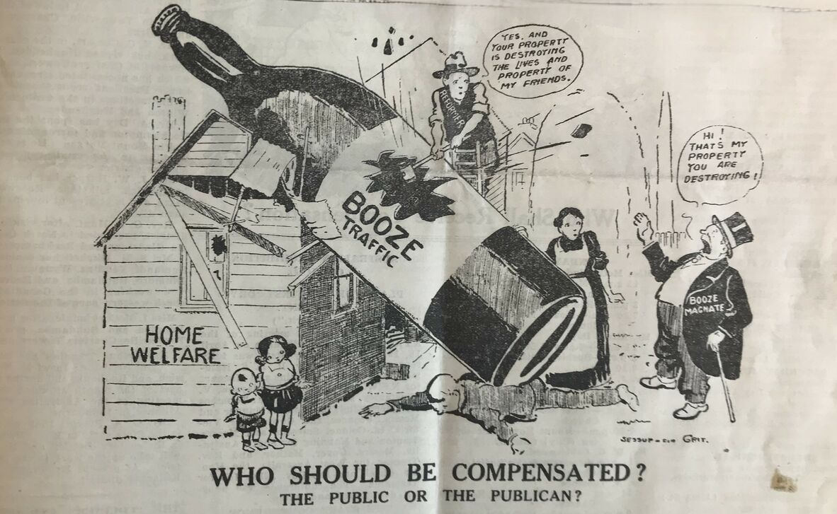 Cartoon from The Queensland Prohibitionist