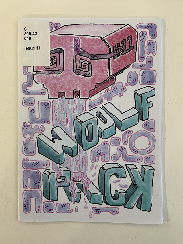 Front cover of Woolf Pack, a bi-annual femzine from Brisbane