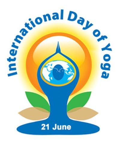 Logo for International Day of Yoga on 21 June