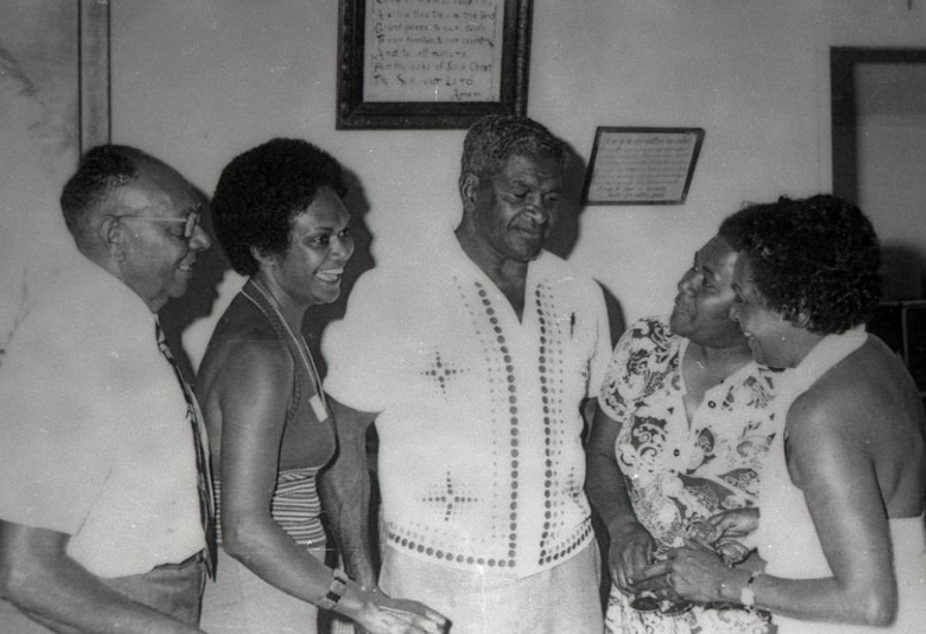 Group of South Sea Islanders smiling