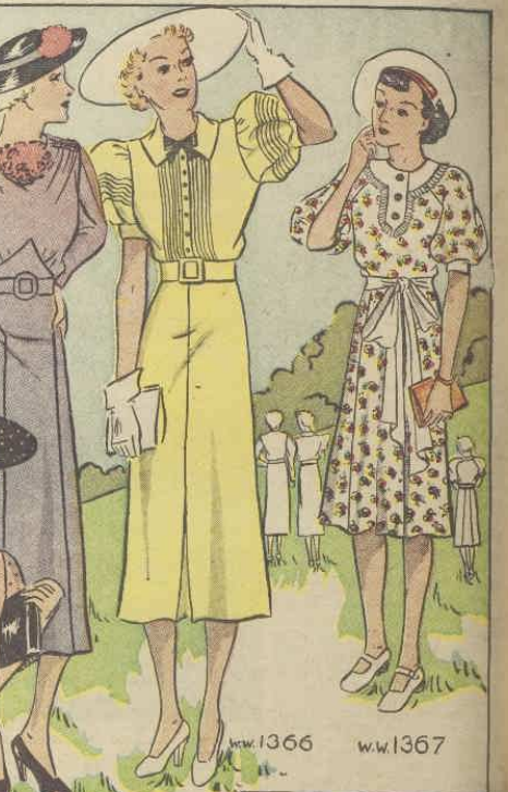 Image of ladies' fashion from Australian Women’s Weekly