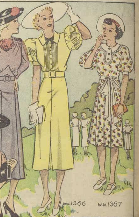 Image of ladies' fashion from Australian Women’s Weekly 