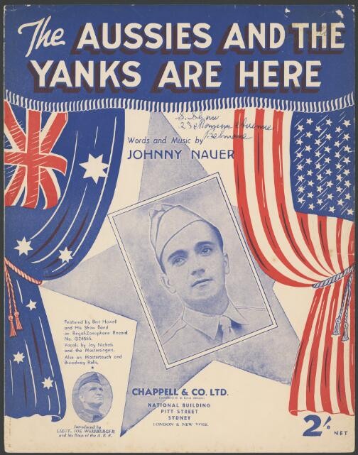 Score cover of The Aussies and the Yanks Are Here by Johnny Nauer