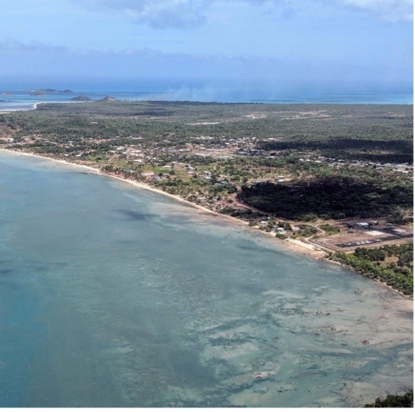 Aerial photograph of Badu