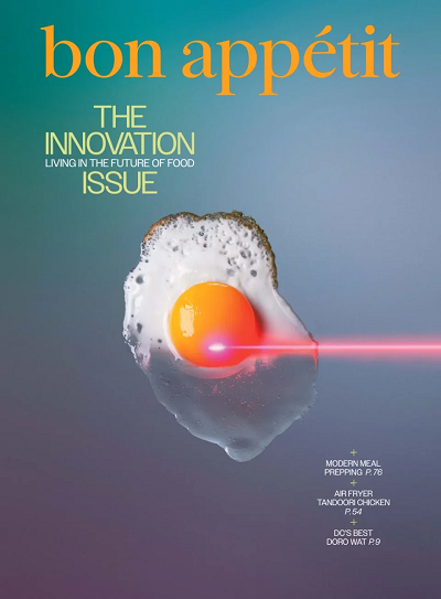 Fried egg on cover of Bon Appetit