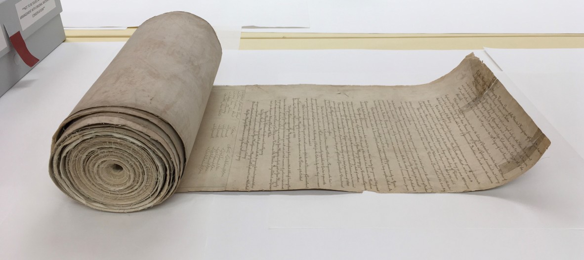 Central Queensland Separation League Petition 1892, before conservation treatment