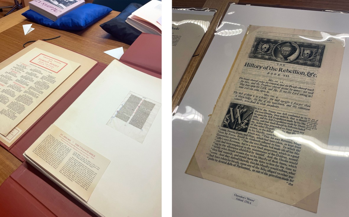 Old pages from some books, a combined image