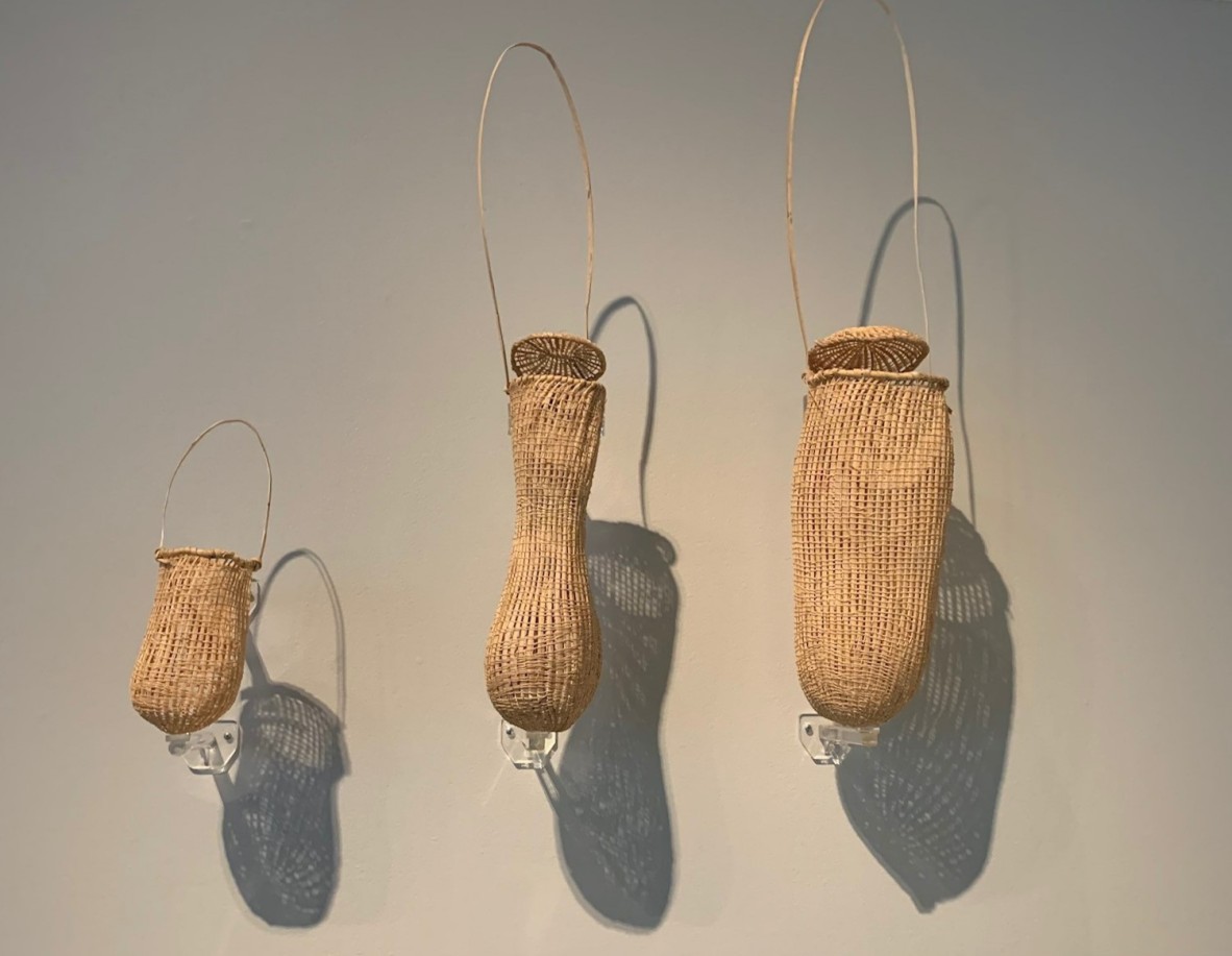 Kakan dilly bags  Delissa Walker  On loan for Entwined courtesy of Cairns Art Gallery 