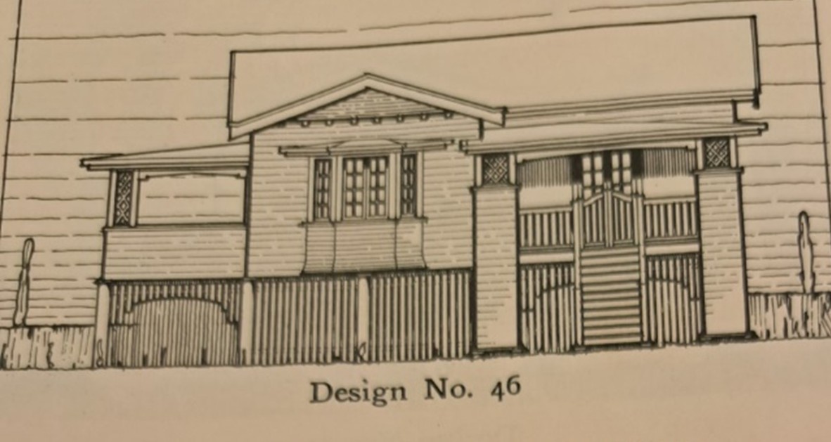 A drawing of a house plan
