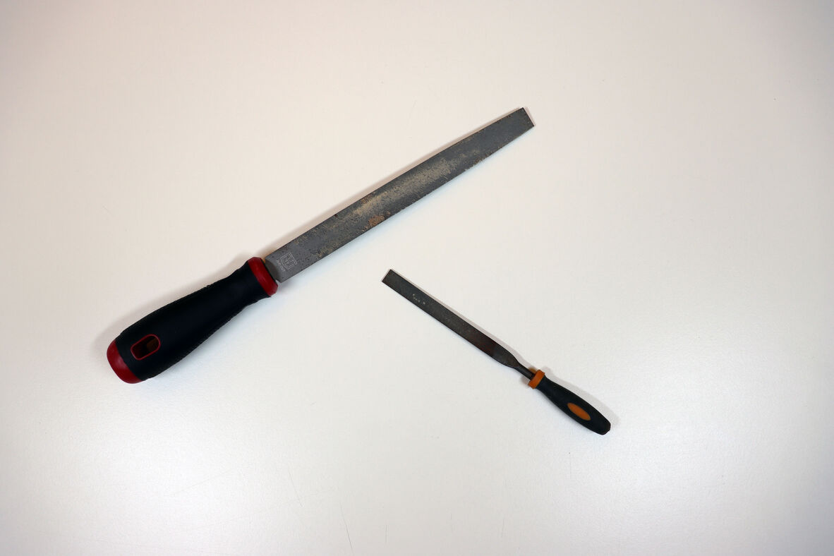 a overhead photo of two different sized filers.