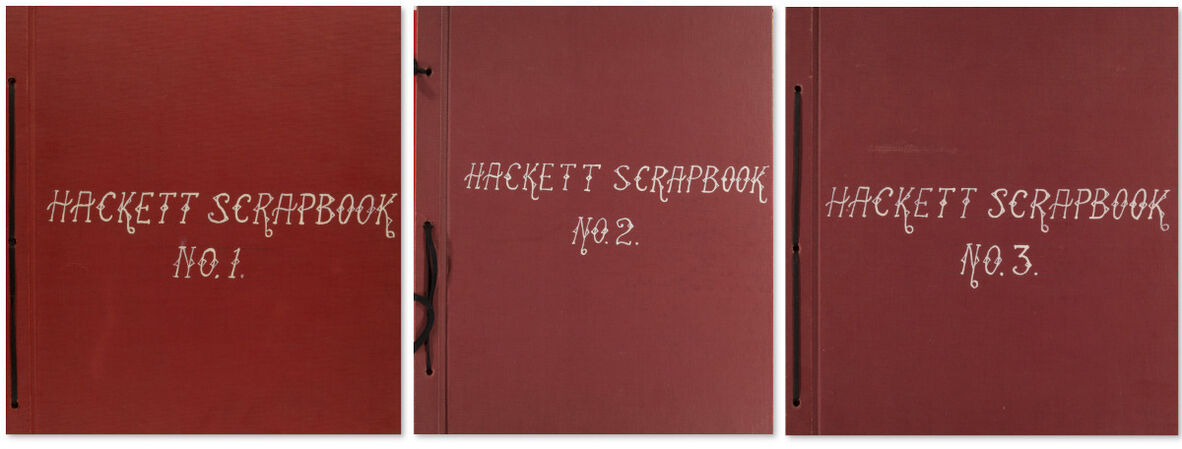 George Hackett's scrapbooks