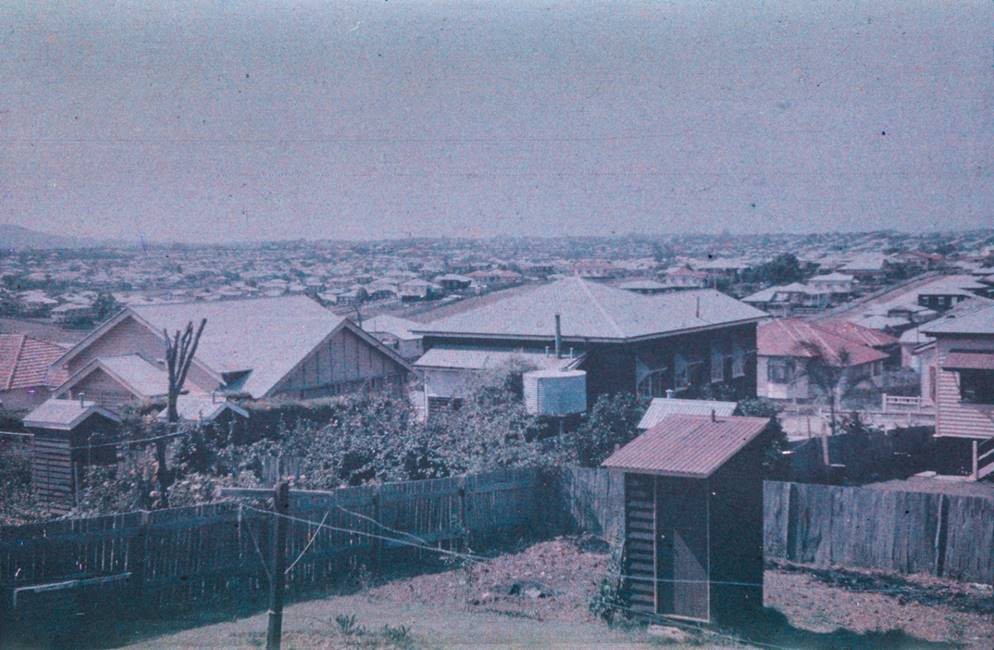 Backyard of Elsigana, 35 Nicholson Street, Greenslopes. Home of Siegfried Monz