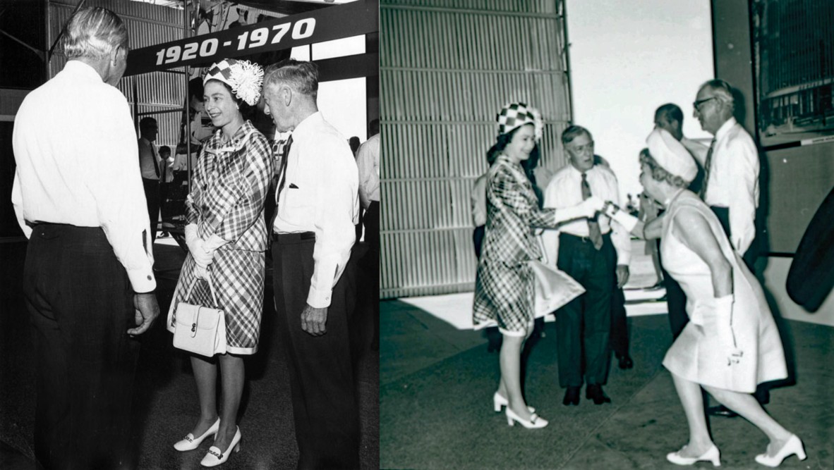 Her Majesty Queen Elizabeth II commemorating 50 years of Qantas, Longreach