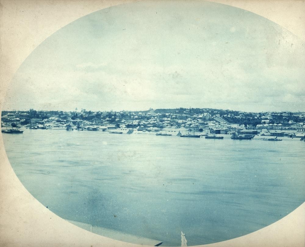 image overlooking a flooded brisbane 