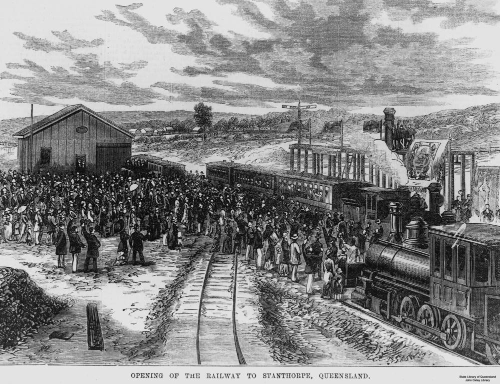 Opening of Stanthorpe Railway Station Queensland 1881 