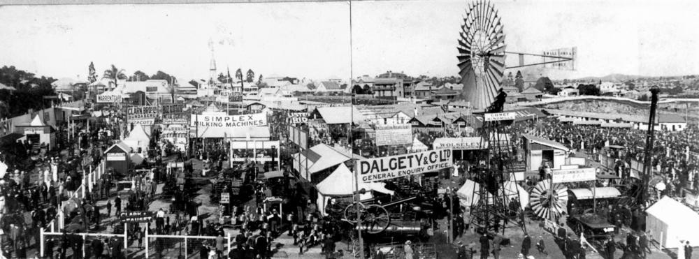 View of machinery exhibitions at the Brisbane Ekka ca 1910