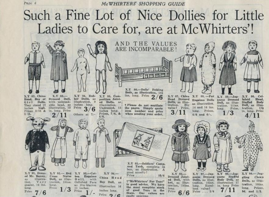 McWhirters' Shopping Guide XMAS 1921 p.6.