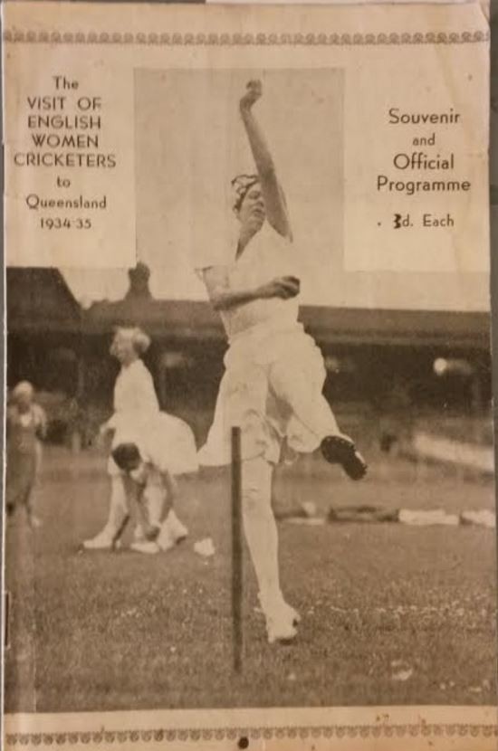 Souvenir and official programme of the visit of the English Women Cricketers to Queensland 1934-35 