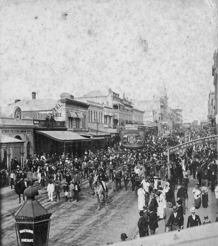 Eight Hour Day procession Brisbane 1893