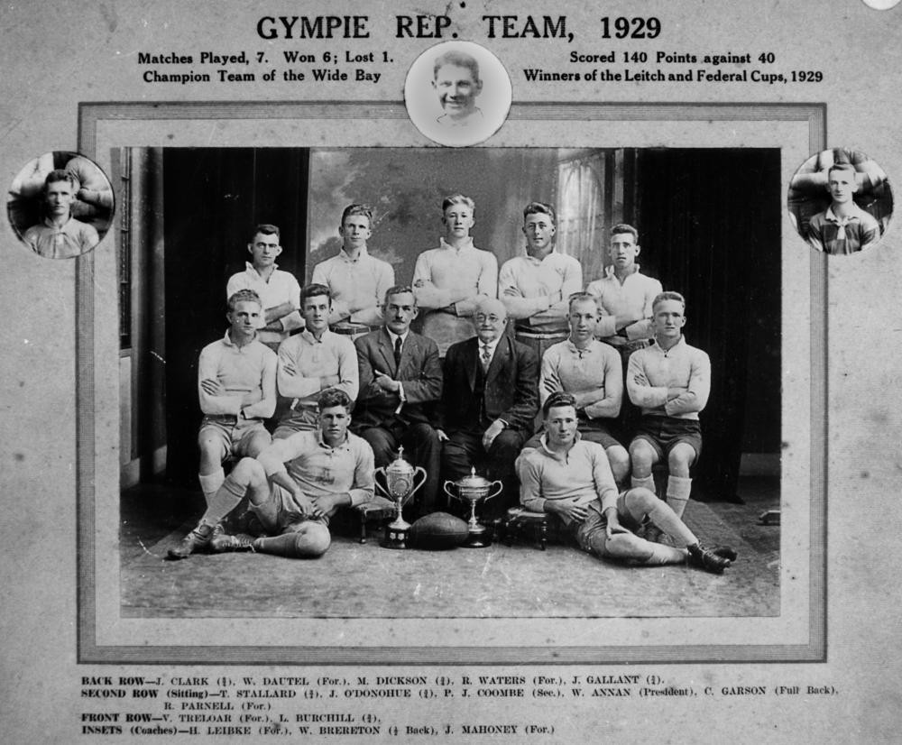Gympie Representative Rugby League Team, 1929