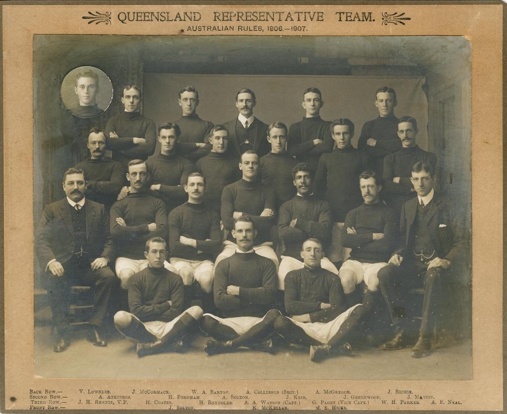 Queensland Australian Rules Representative Team 1906-1907.