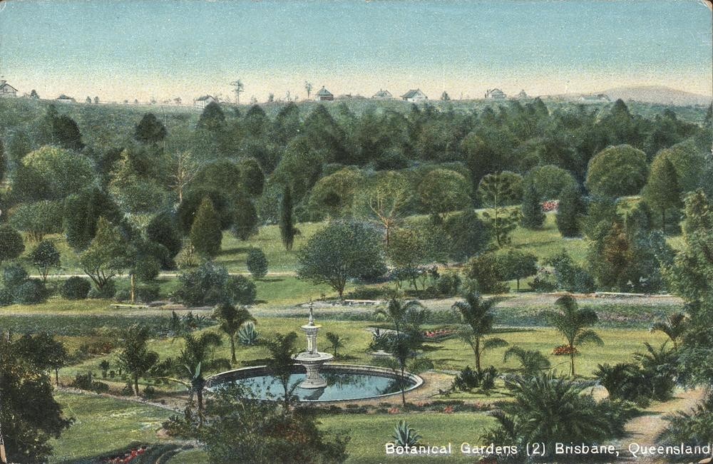 Botanical Gardens in Brisbane and a view to the southeast ca 1906 