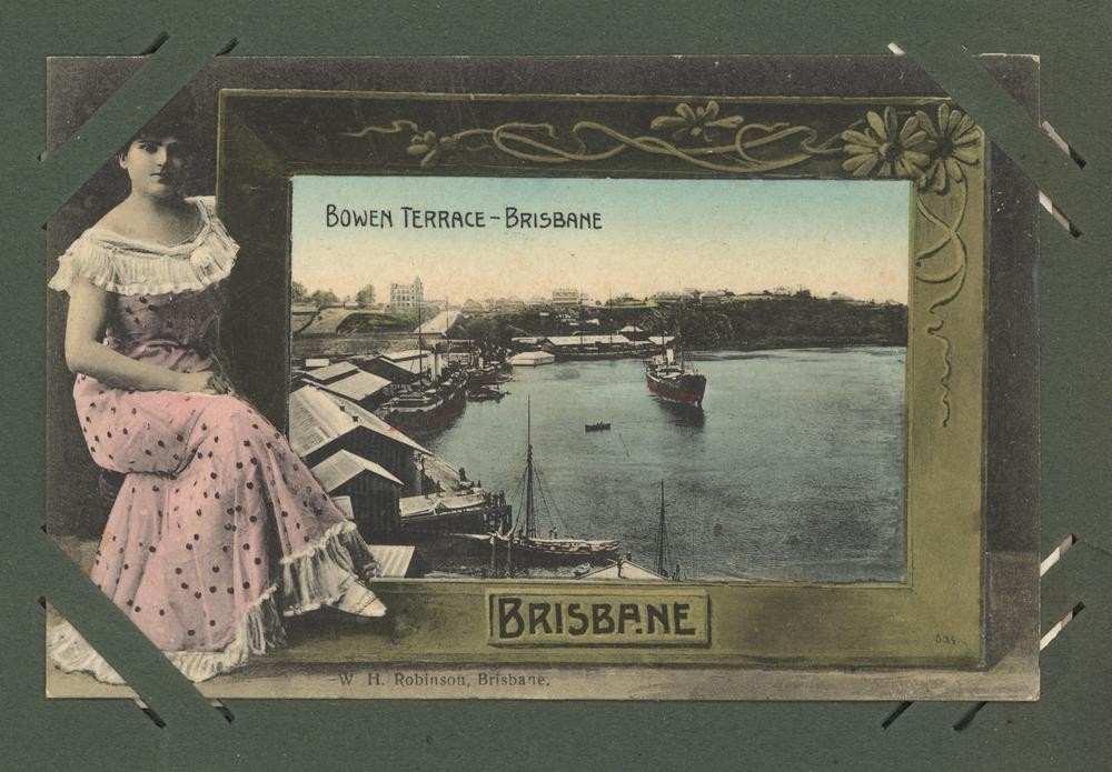 View of the Brisbane River from Bowen Terrace, Brisbane, ca. 1907. 